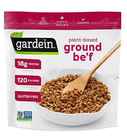 Vegan Meat Substitute Brands: Gardein Gluten-Free Ultimate Plant-Based Beefless Ground Crumbles