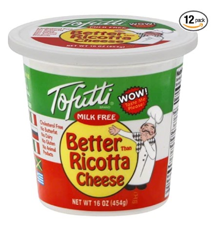 Vegan Ricotta Substitute: Tofutti Better Than Ricotta Cheese