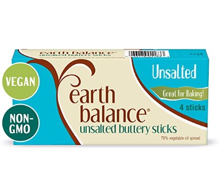 Vegan Shortening Substitute: Earth Balance Unsalted Buttery Sticks