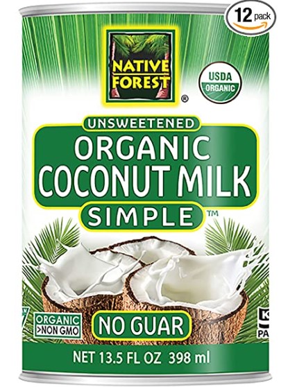 Vegan Substitute for Evaporated Milk: Native Forest Simple Organic Unsweetened Coconut Milk