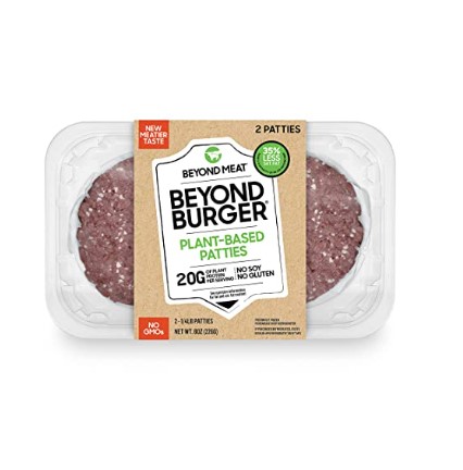 Vegetarian Ground Beef Substitute: Beyond Meat Beyond Burger Plant-Based Patties