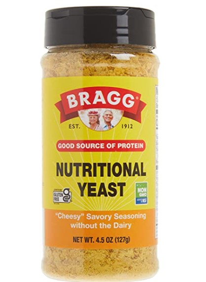 Vegetarian Substitute for Parmesan Cheese: Bragg Nutritional Yeast Seasoning